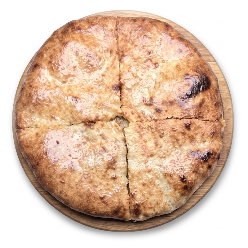 Kubdari — spiced minced-meat filled bread