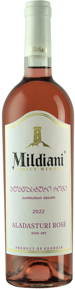 Aladasturi Rosé wine bottle