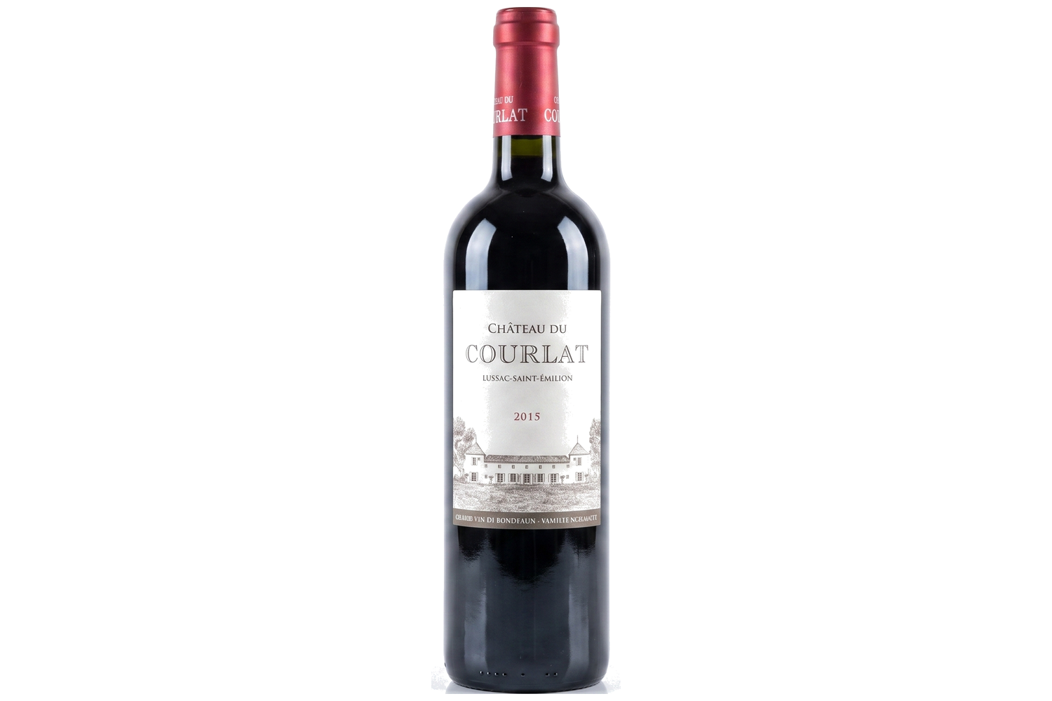 Château du Courlat Lussac-Saint-Émilion red wine bottle