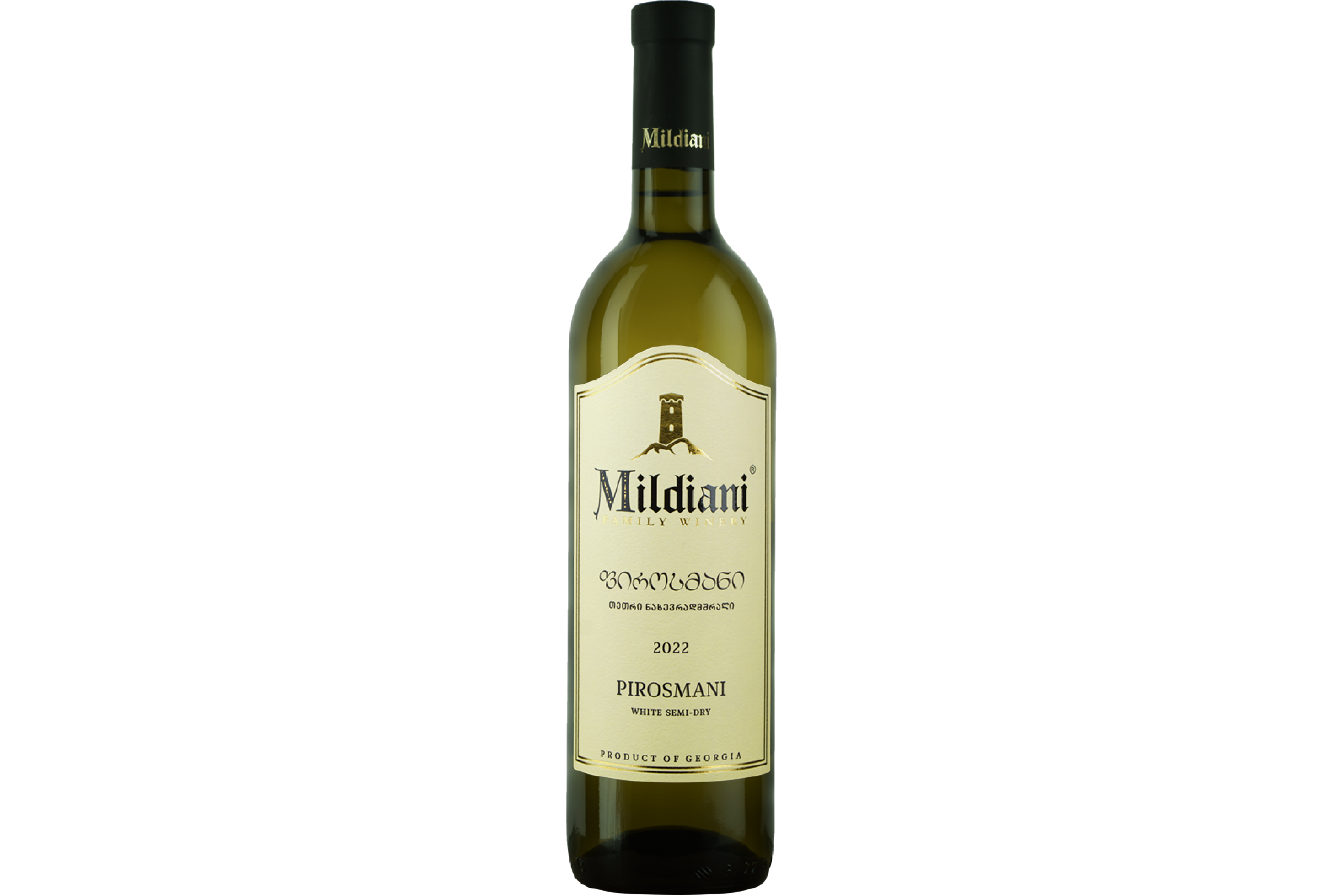 Pirosmani white wine bottle